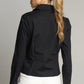 Stretch Poplin Zip Front