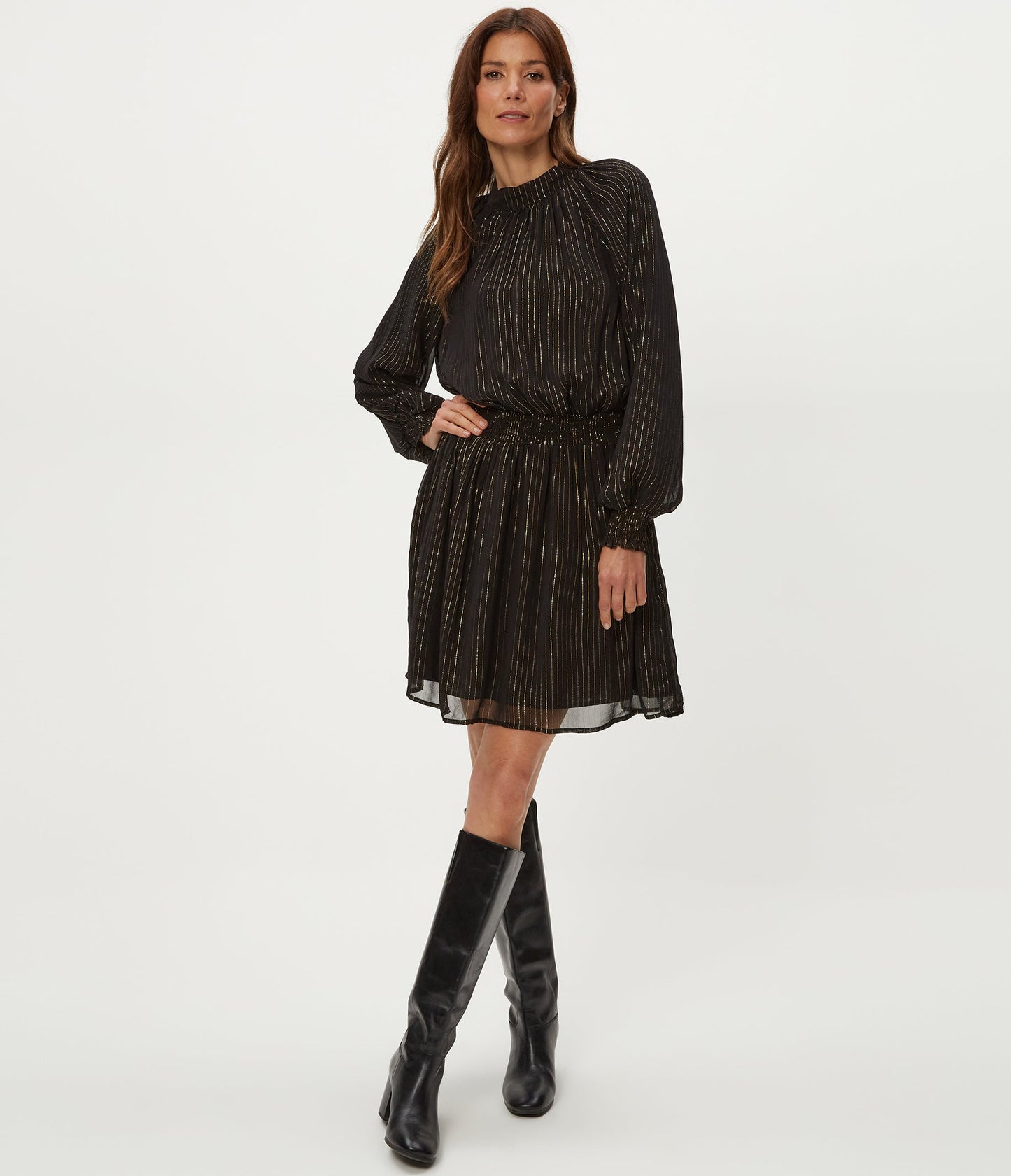Constance Mock Neck Minidress