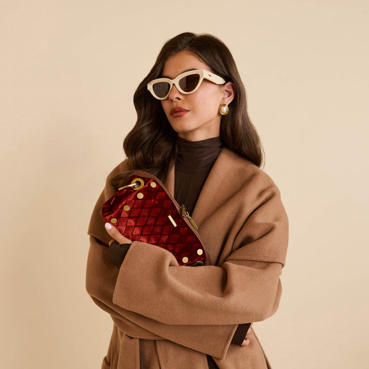 Daniel Crossbody Clutch Sml Monarch Vlvt