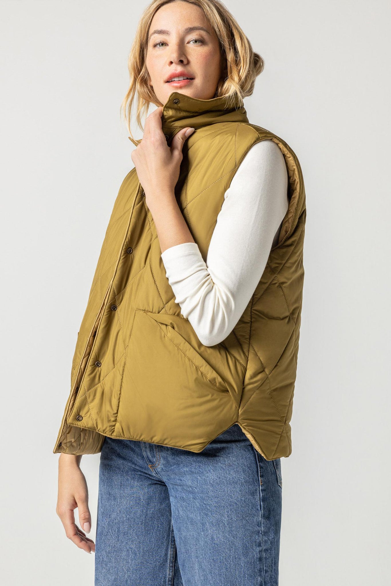 Reversible Snap Front Vest