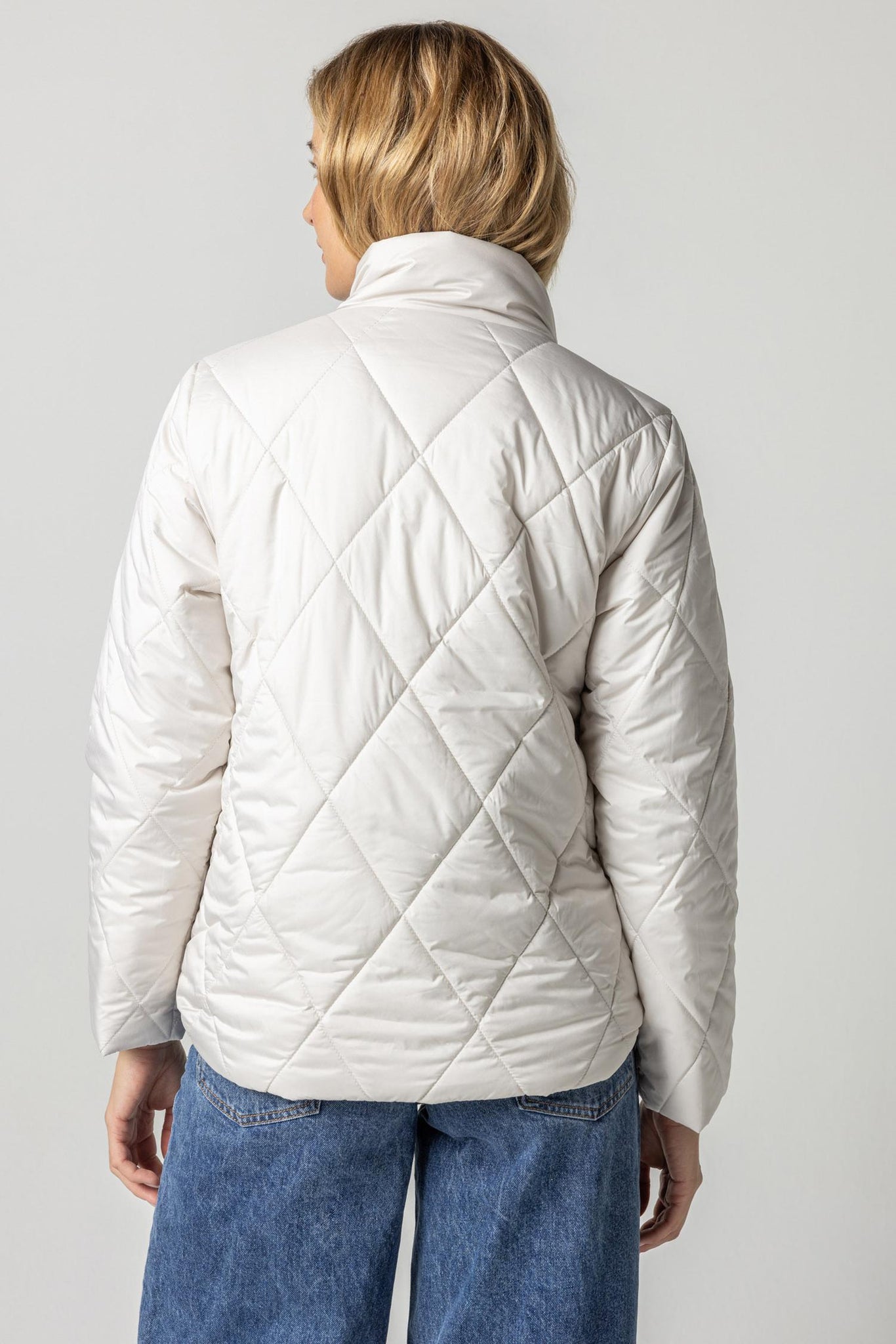 Shirttail Hem Zip Front Jacket