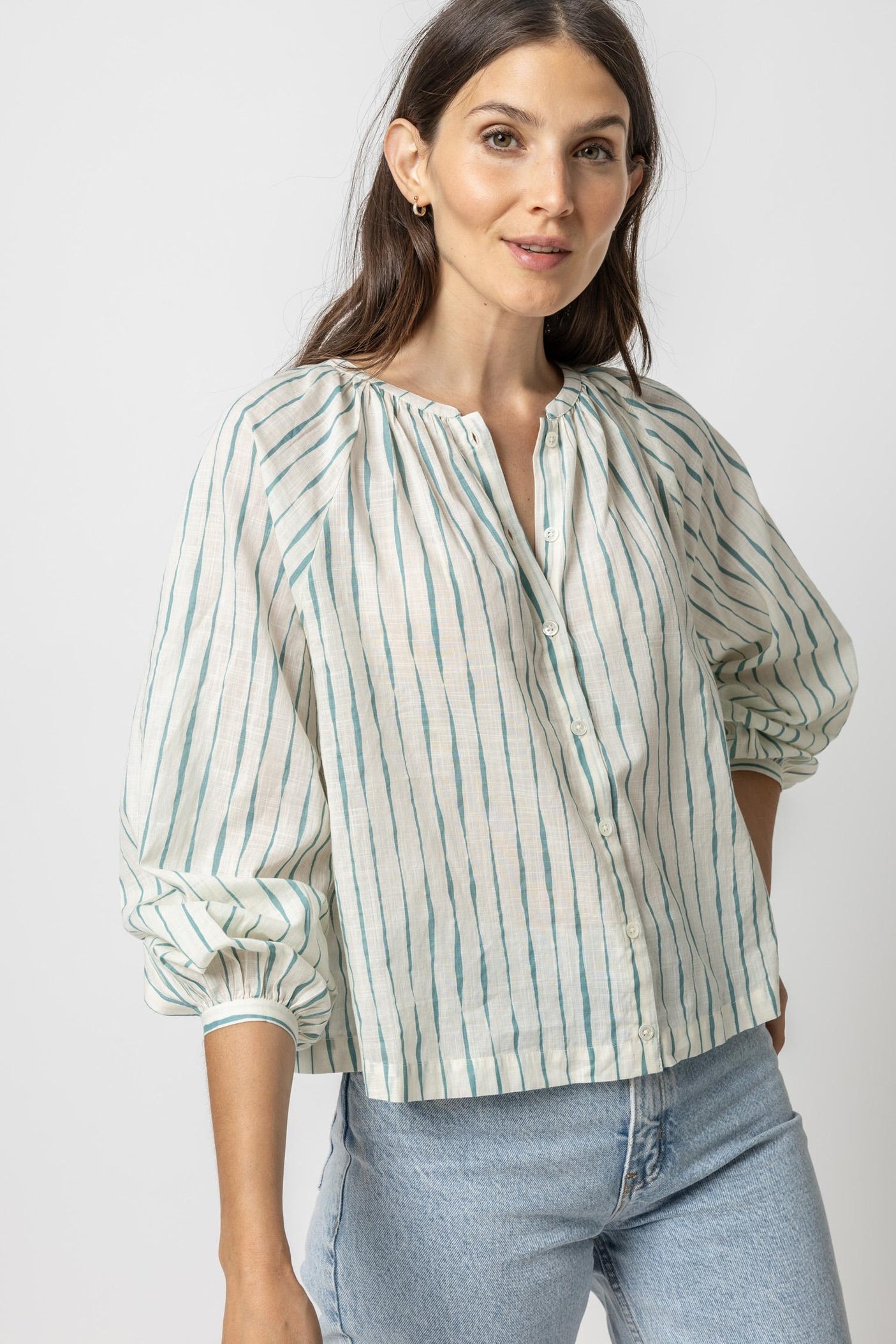 Raglan Button Down