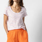 Striped Scoop Neck Tee