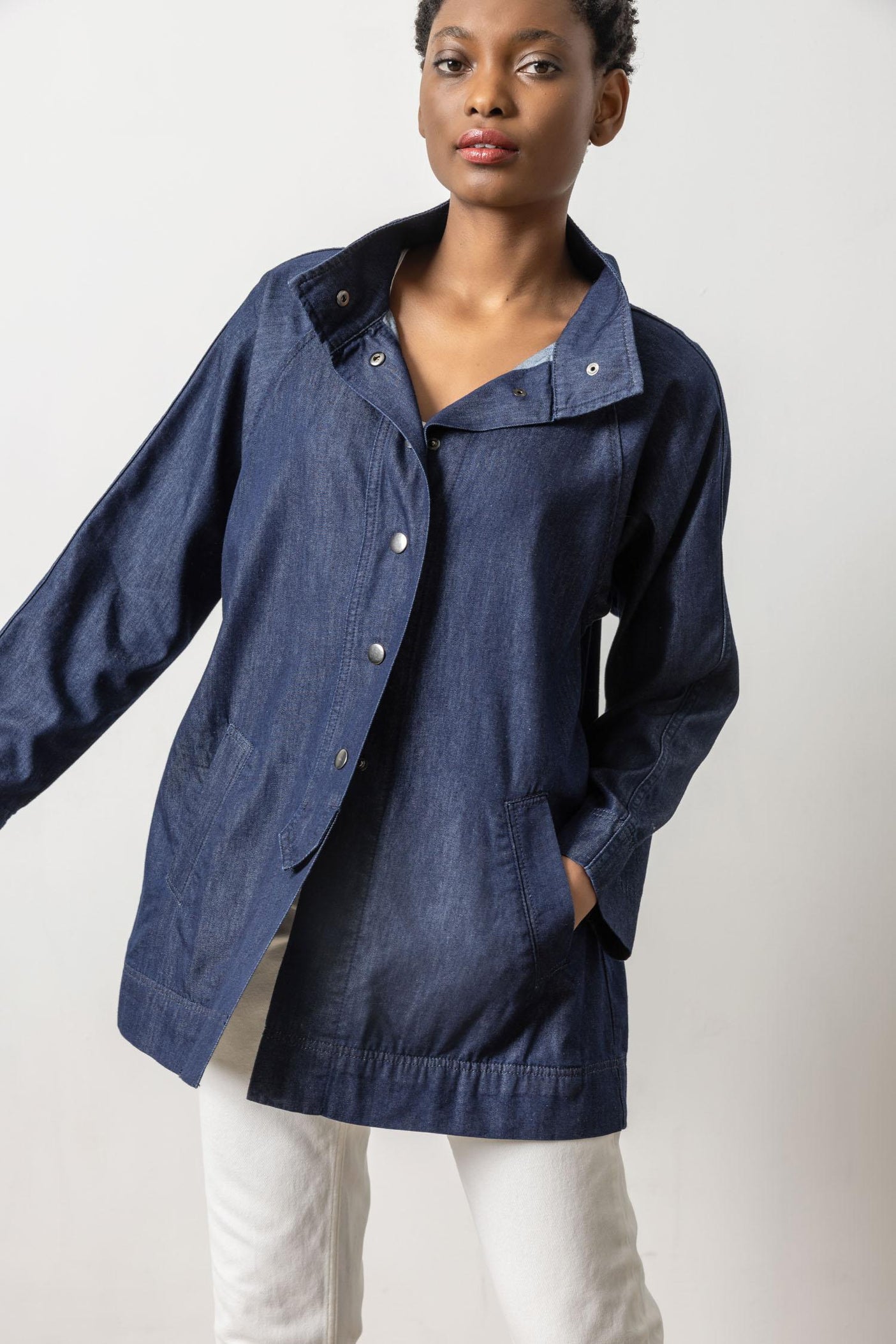 Denim Swing Jacket