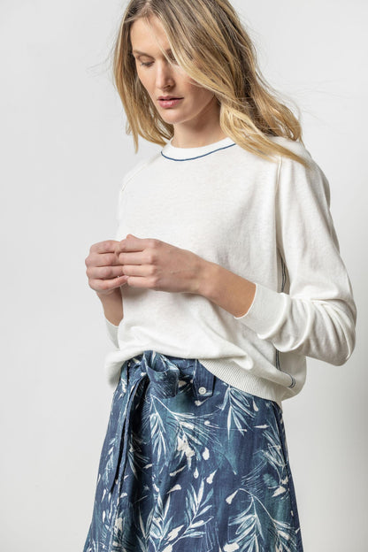 Oversized Saddle Slv Sweater