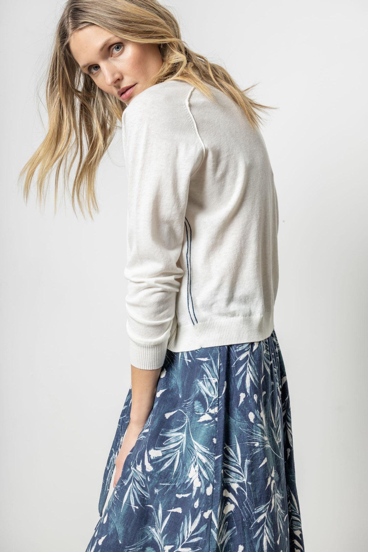 Oversized Saddle Slv Sweater