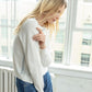 Oversized Saddle Slv Sweater