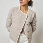 Stripe Collarless Jacket