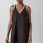 Crochet Trim V-Neck Dress
