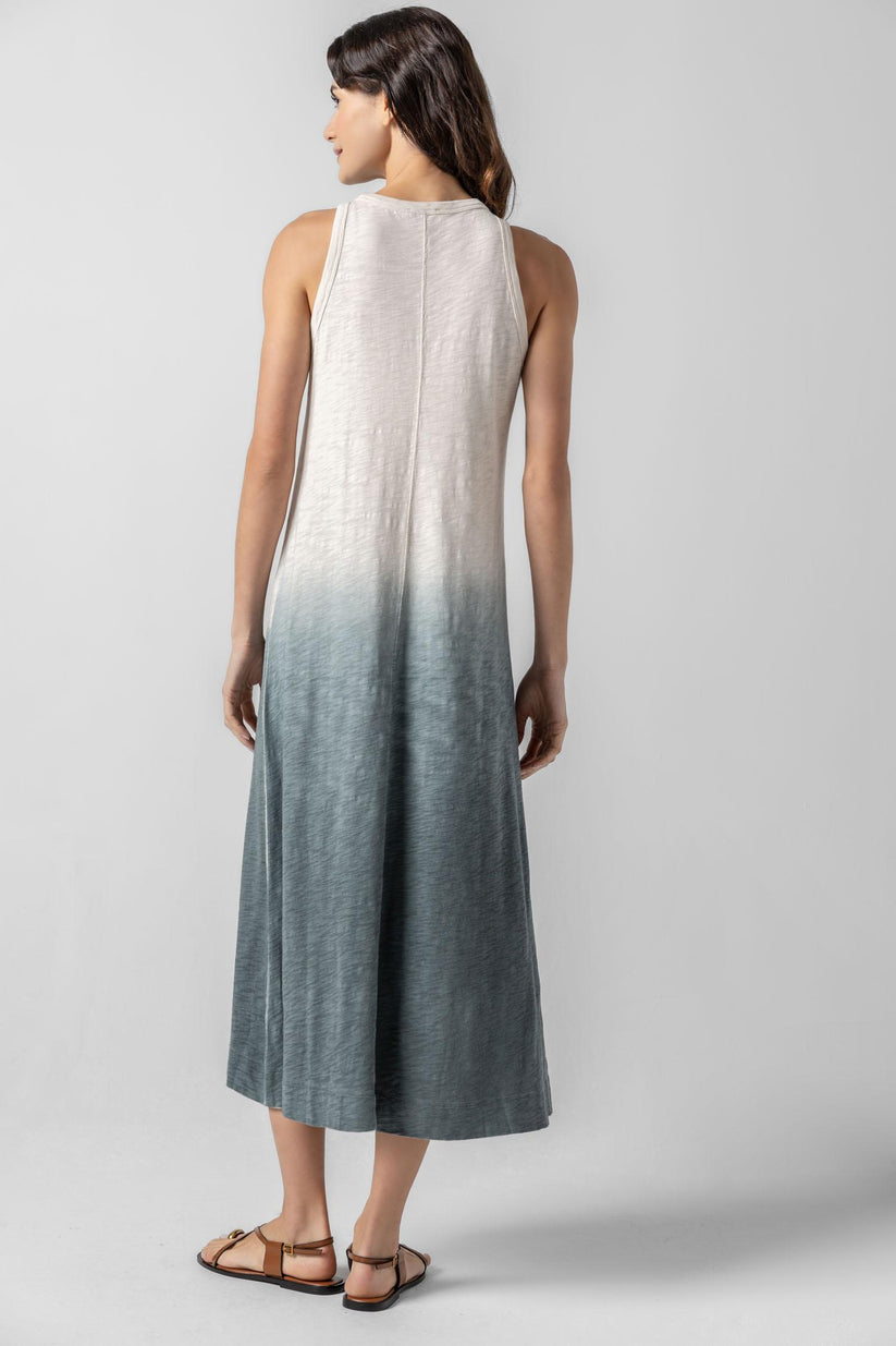 Ombre Jewel Neck Tank Dress