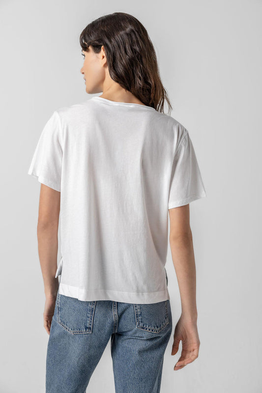 Easy Short Sleeve V-neck