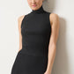 Rib Turtleneck Shell Sweater