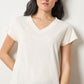 Relaxed Short Sleeve V-neck Tee
