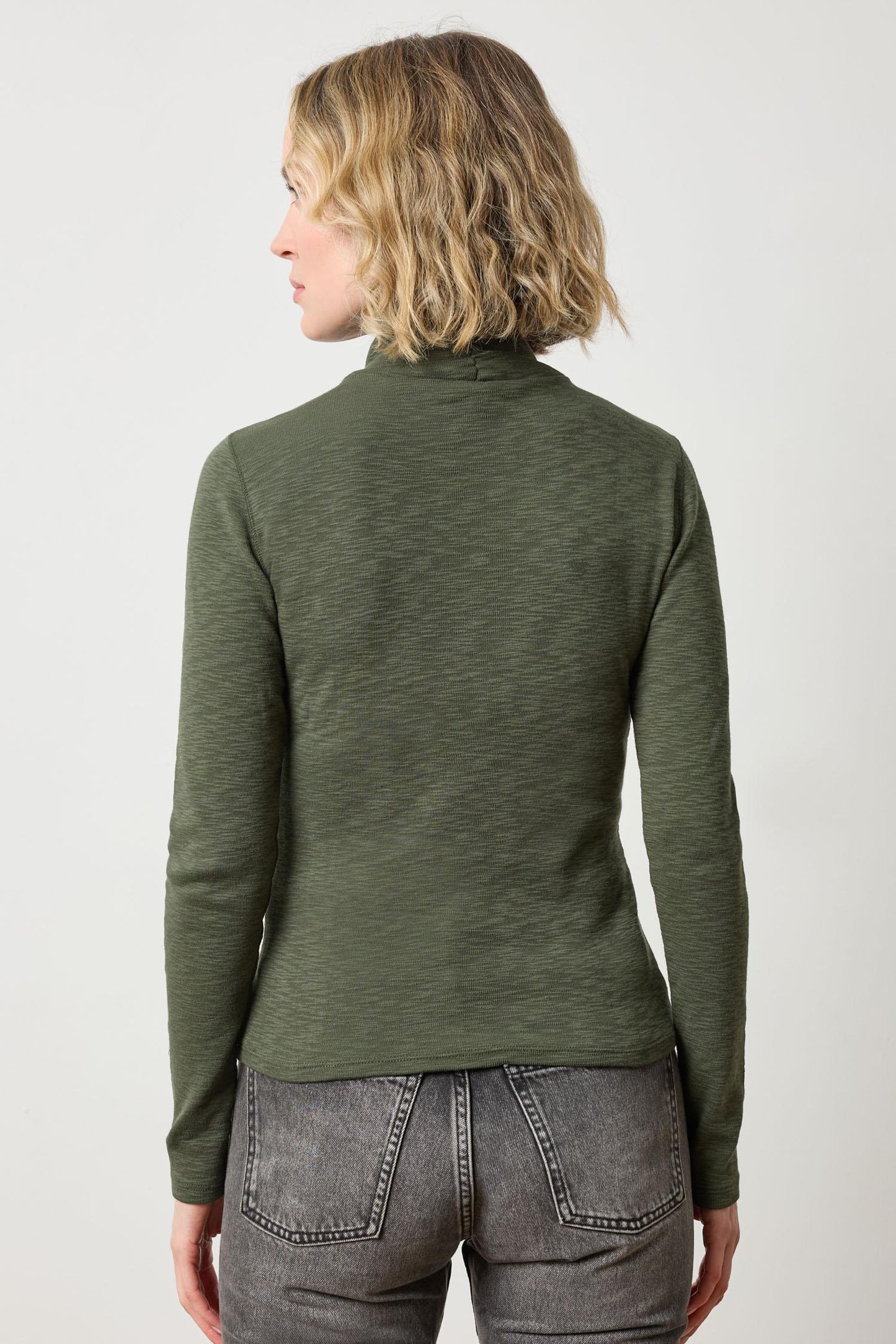 Rib Slub Turtleneck