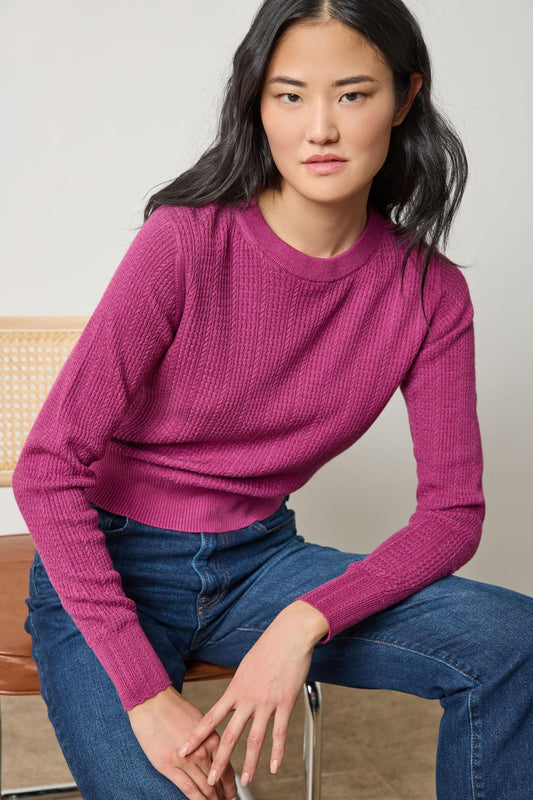 Multi Stitch Pullover Sweater