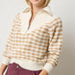 Mixed Stitch Half Zip