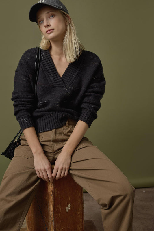 Oversized V-Neck Sweater
