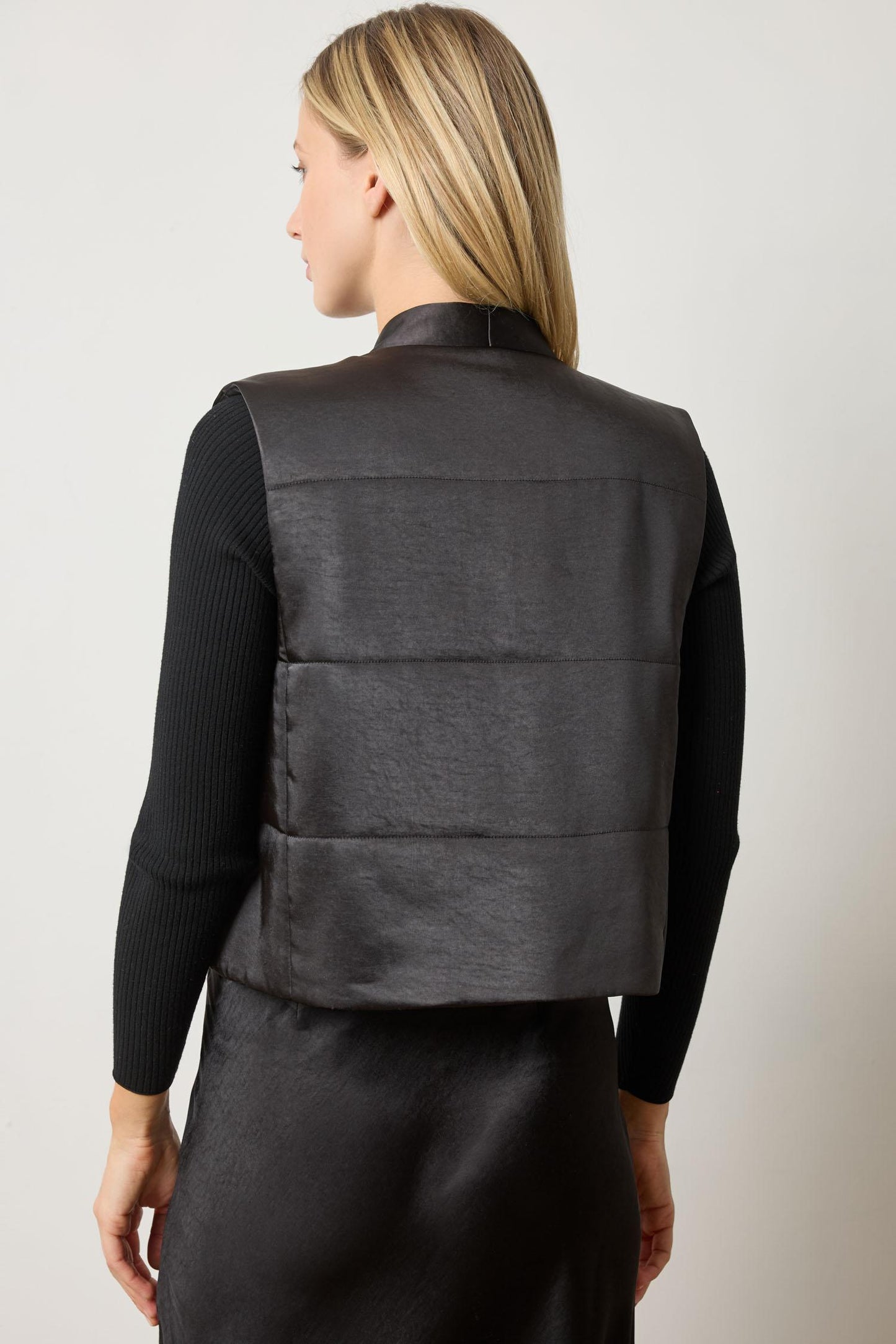 Satin Quilted Vest