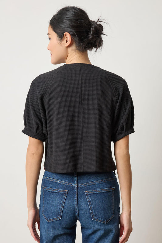 Pleated Sleeve Top