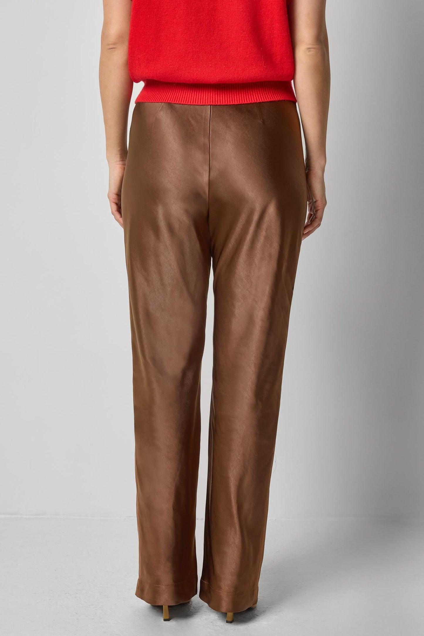 Satin Clean Front Pant