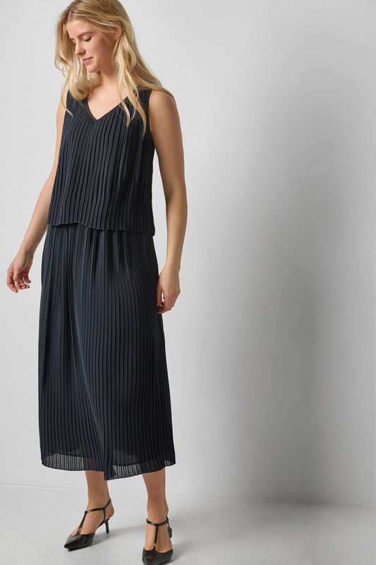 Pleated Maxi Skirt