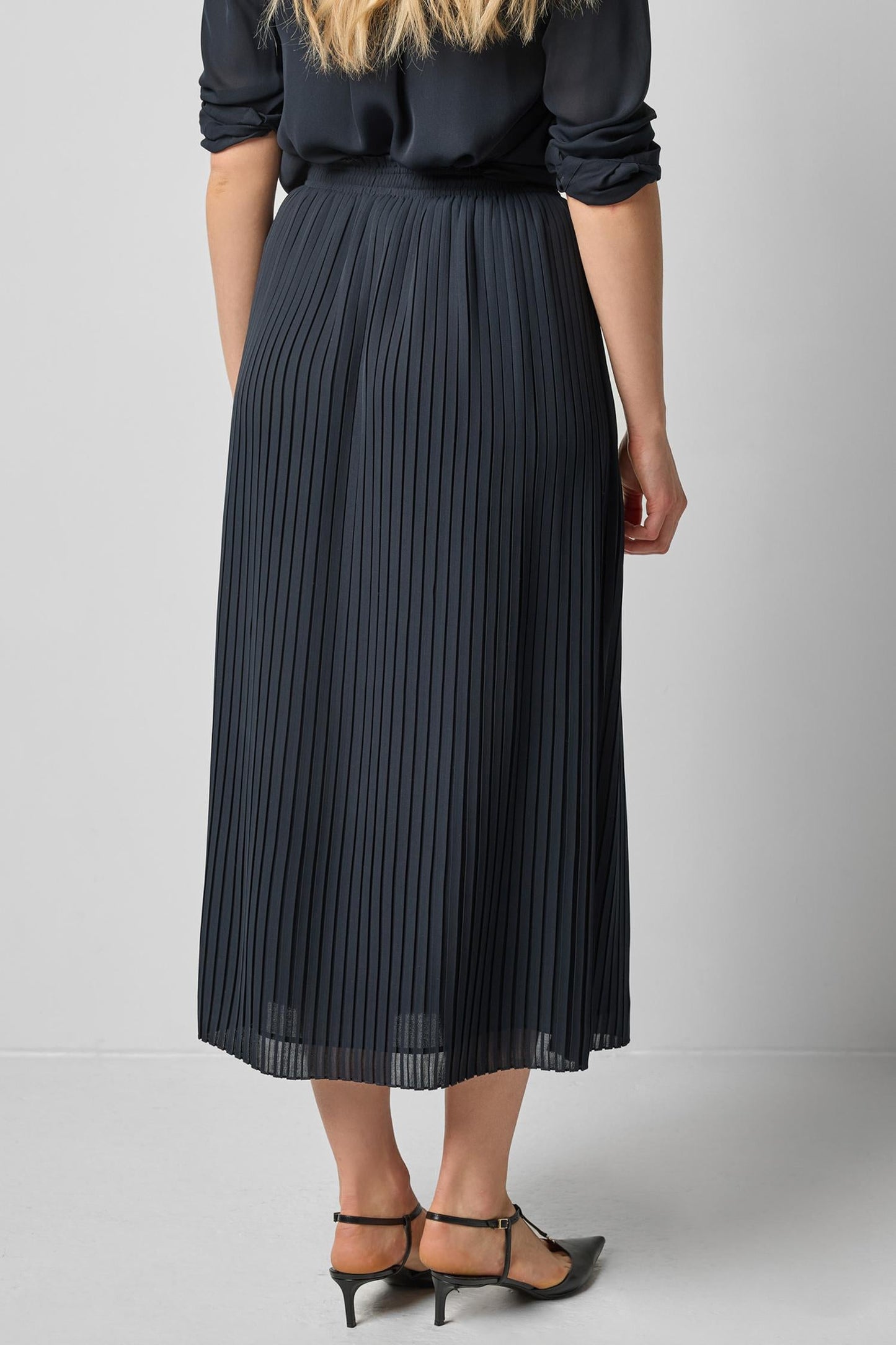 Pleated Maxi Skirt