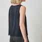 Pleated V-Neck Shell