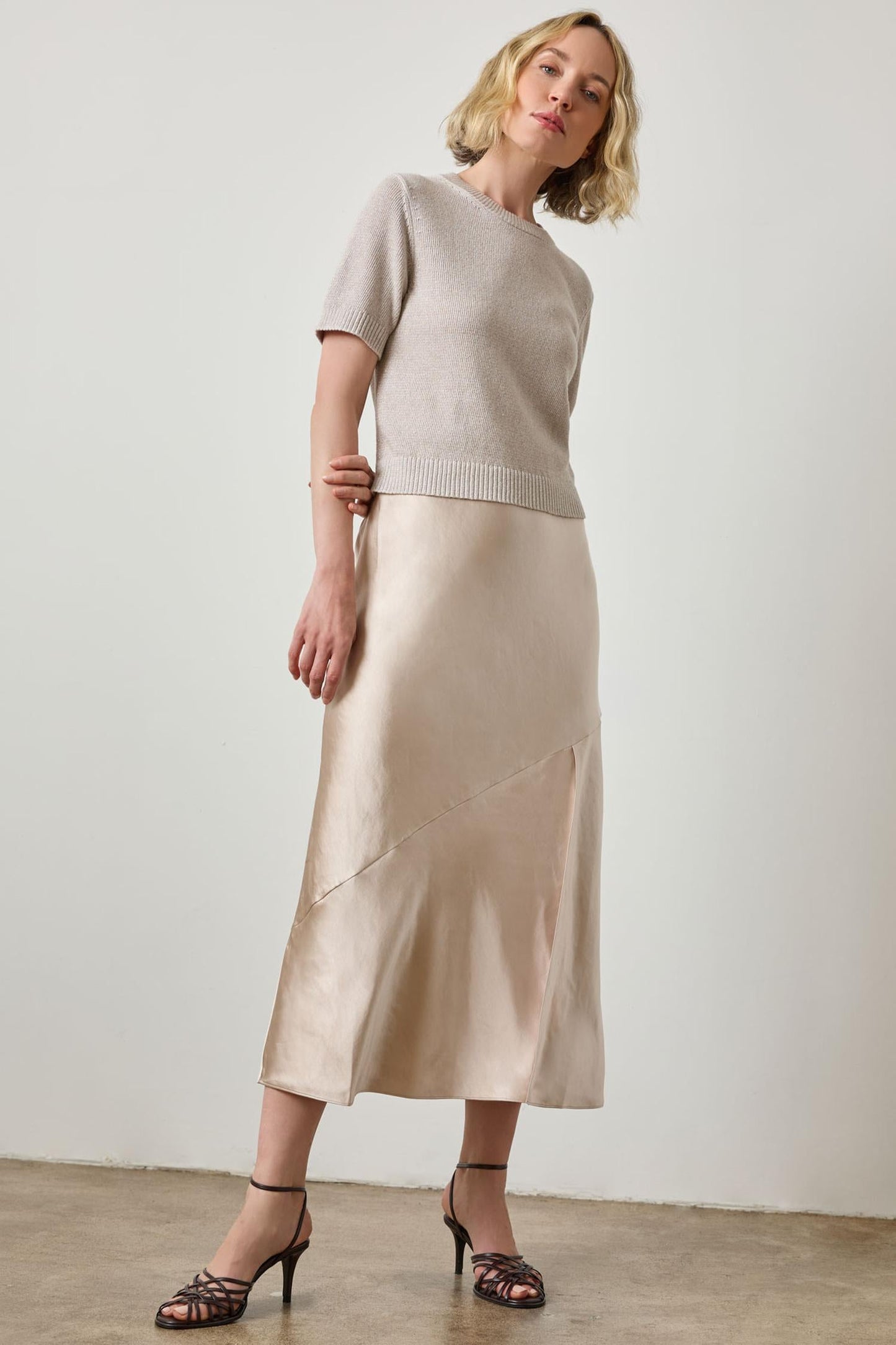 Short Sleeve Sparkle Sweater