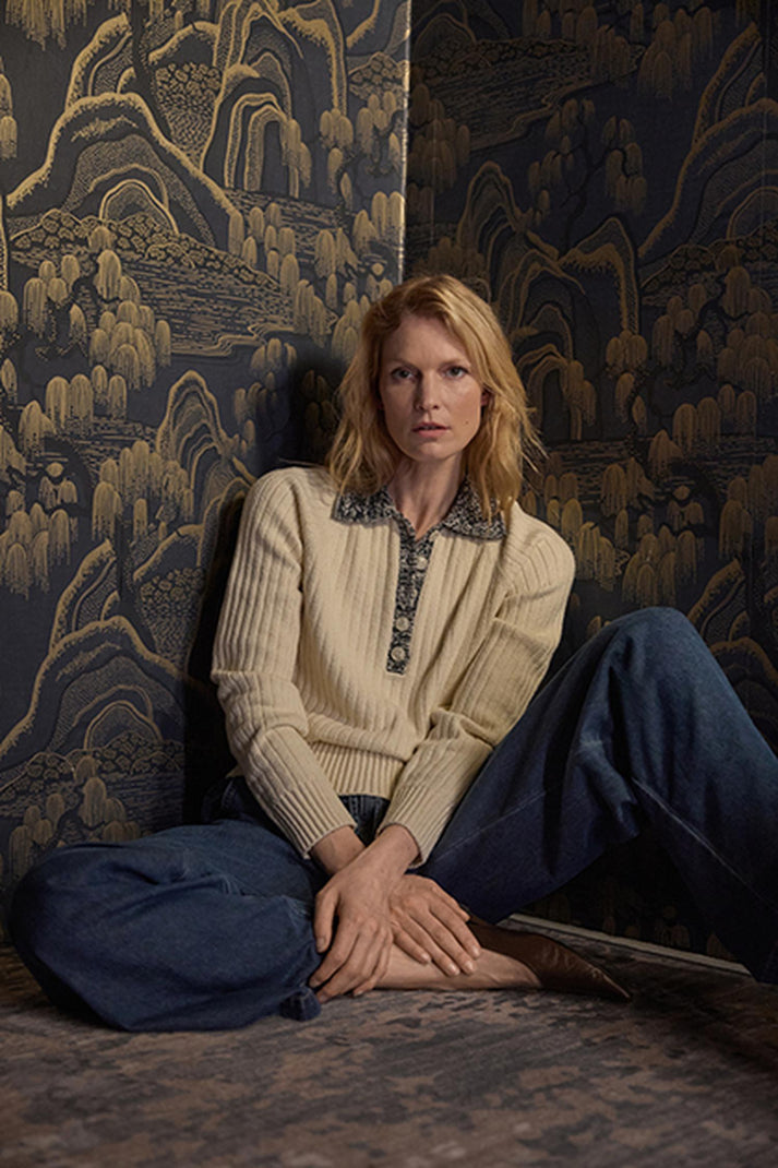 Marled Henley Sweater