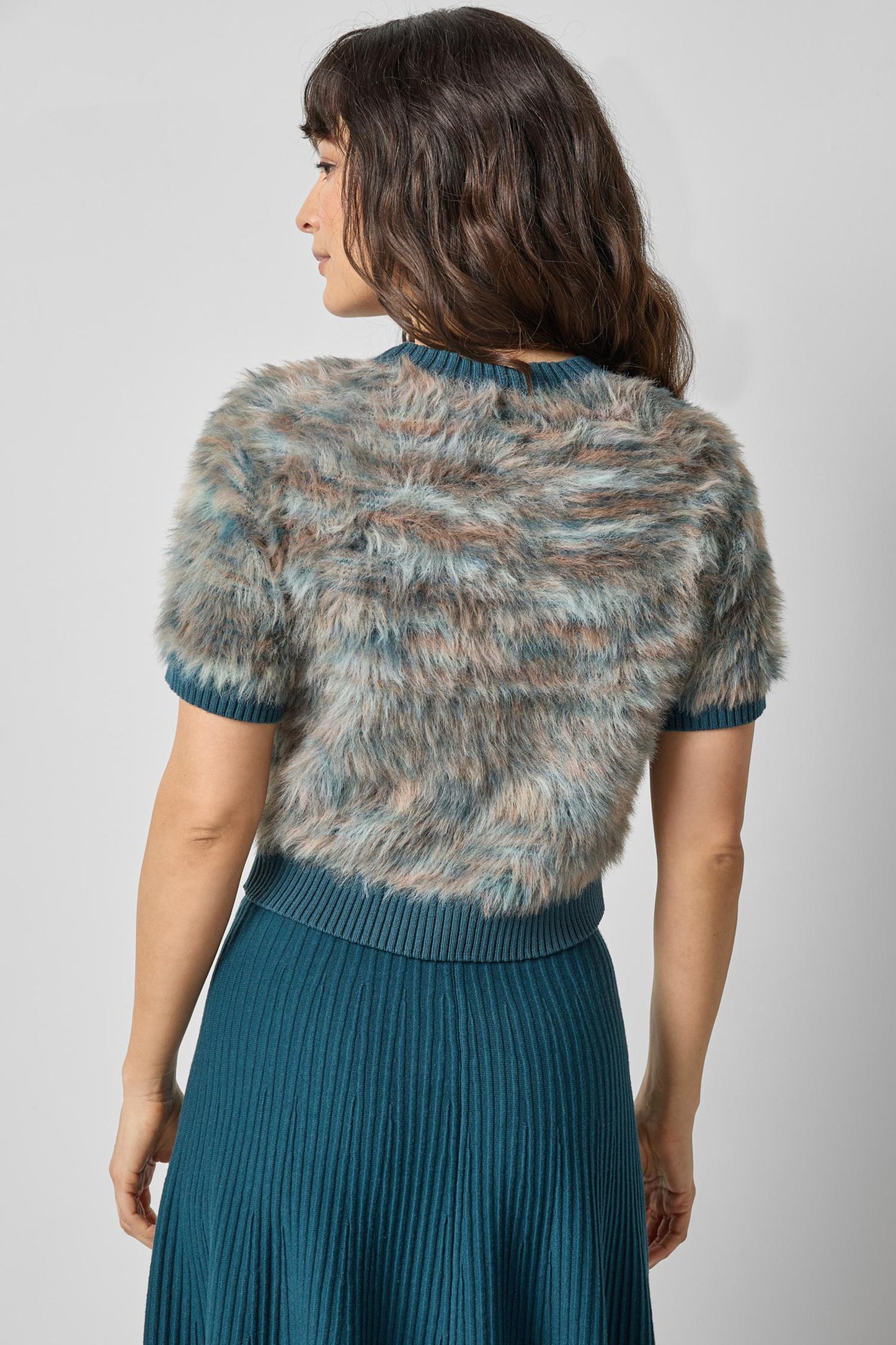 Short Sleeve Brushed Crewneck