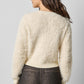 Brushed Crewneck Cardigan