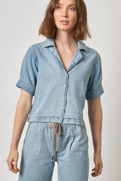 Denim Cuffed Shirt