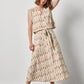 Ikat Shirred Shoulder Top
