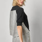 Denim Elbow Sleeve Sweater