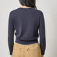 Picot Edge Crewneck Sweater