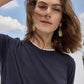 Picot Edge Crewneck Sweater
