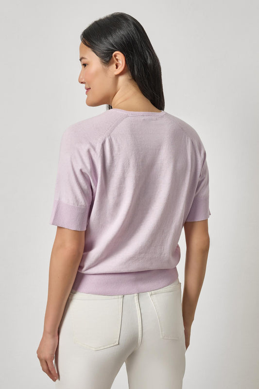 V-Neck Saddle Sleeve Sweater