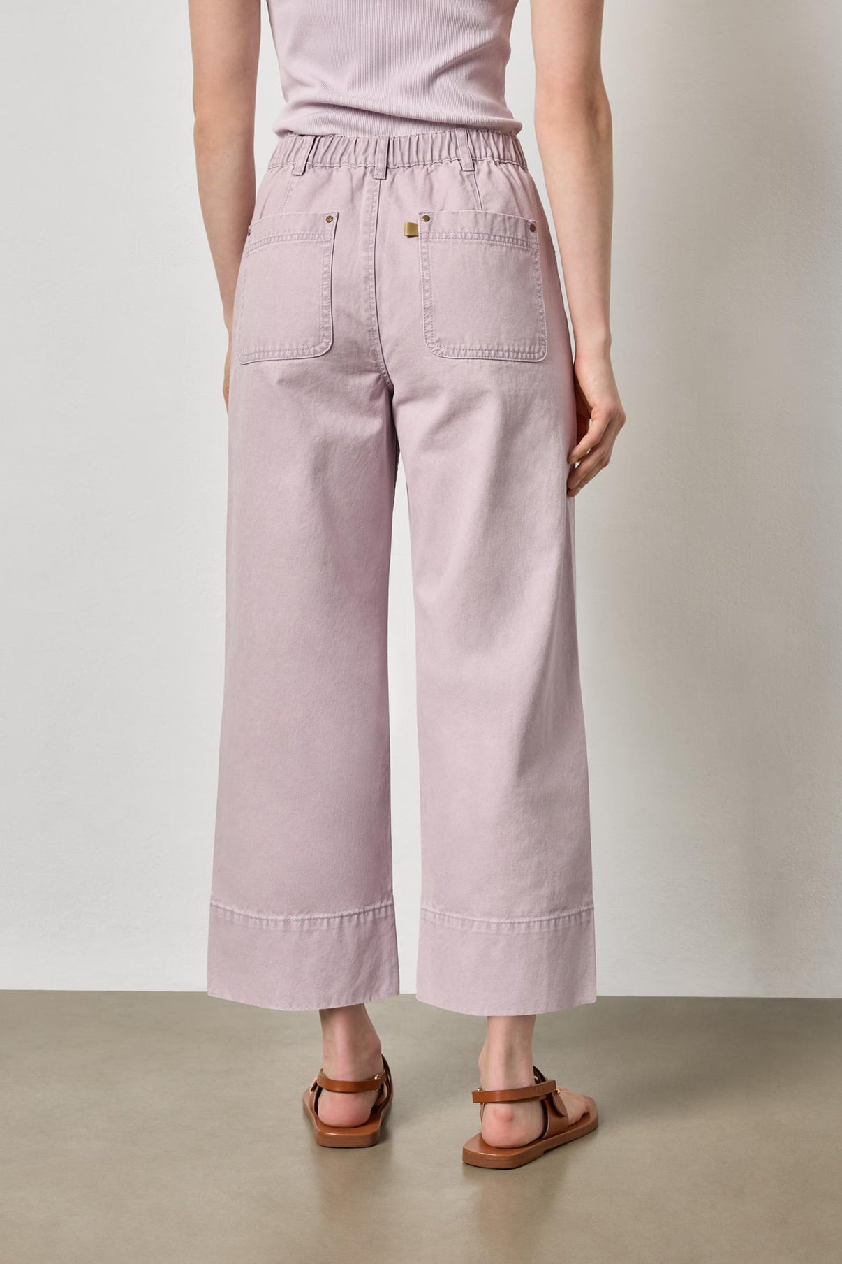 Twill Straight Leg Pant
