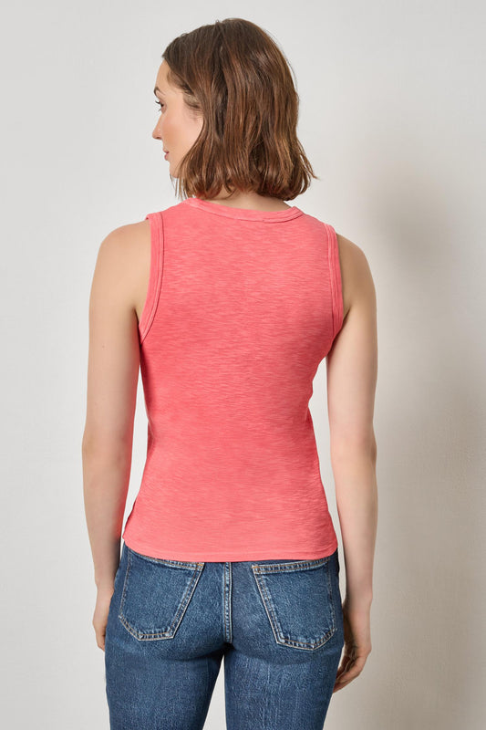 Ribbed Slub Scoop Tank