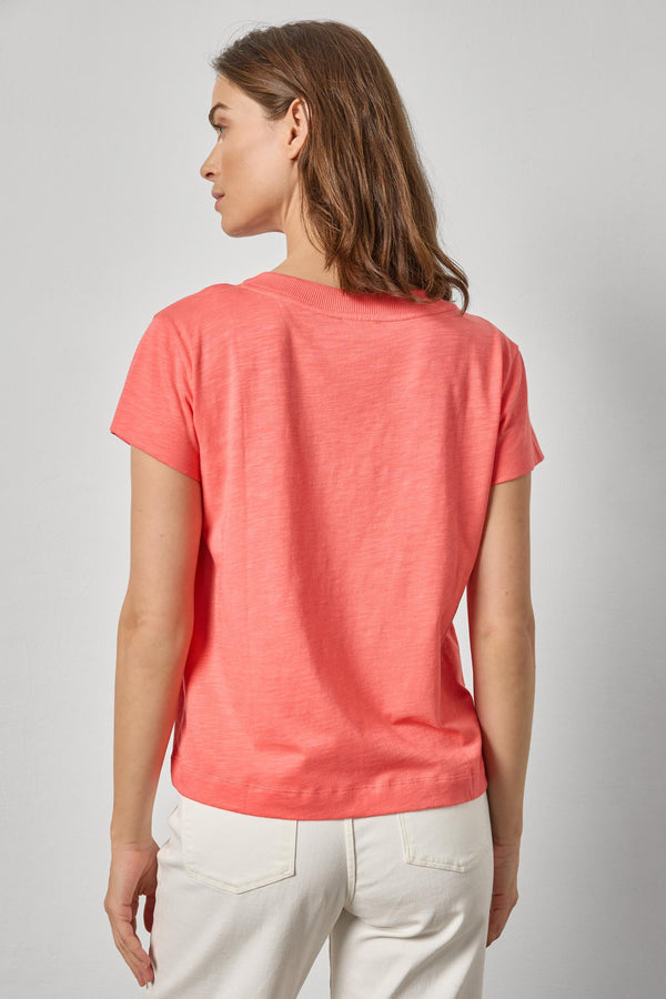 Relaxed Short Sleeve V-Neck