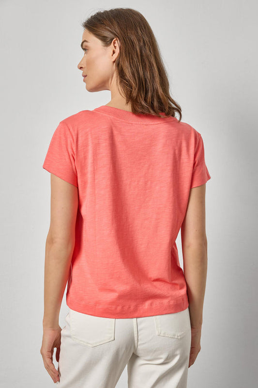 Relaxed Short Sleeve V-Neck