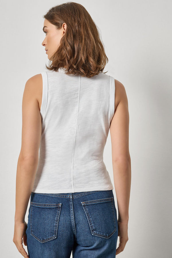 Vintage Side Pleat Tank