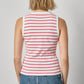 Rib Stripe High Neck Tank