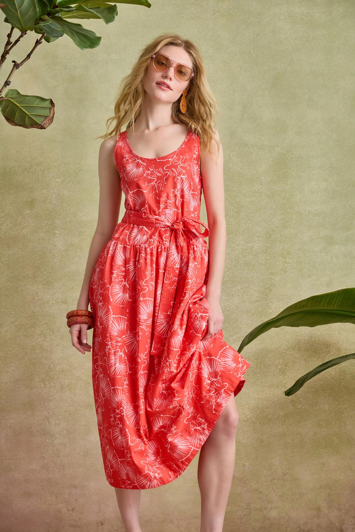 Poplin Maxi Yoke Dress