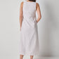 Striped Keyhole Midi Dress