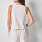 Sleeveless Zip Top