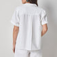 Linen Blend Boyfriend Button Down
