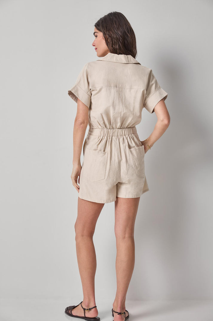 Linen Blend Romper