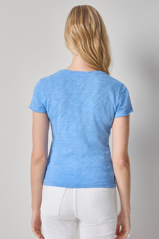 Twisted Binding V-Neck