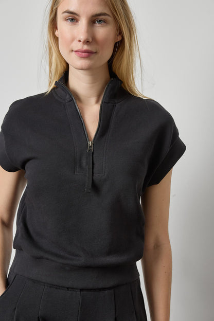Zip Mock Neck